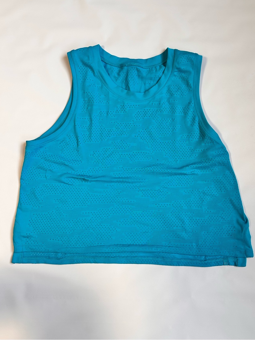 lululemon athletica Teal Perforated Athletic Tank